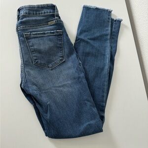Kancan Signature Women's Blue Jeans Denim Skinny Distressed Size 26